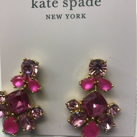 Kate Spade New Hot Pink Statement Earrings